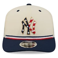 New York Yankees 2026 Fourth of July USA 250 Patch New Era 9SEVENTY Trucker Adjustable Snapback Hat