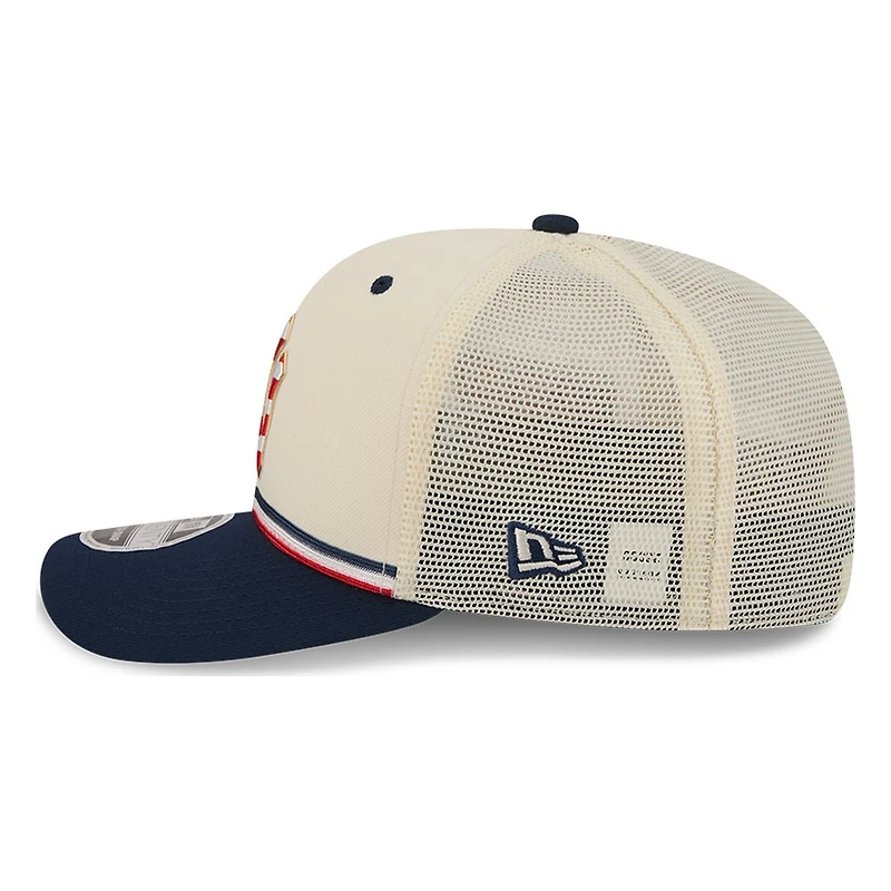 New York Yankees 2026 Fourth of July USA 250 Patch New Era 9SEVENTY Trucker Adjustable Snapback Hat