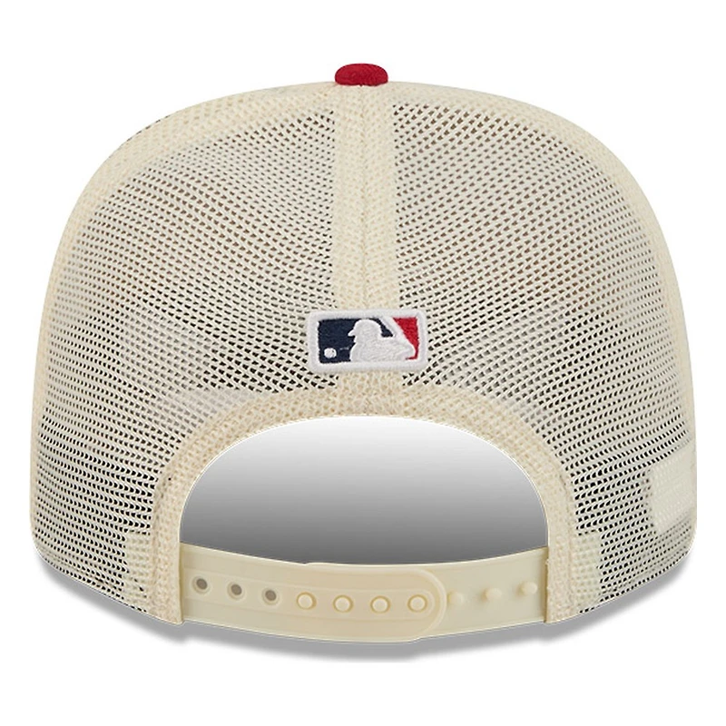 Los Angeles Angels 2026 Fourth of July USA 250 Patch New Era 9SEVENTY Trucker Adjustable Snapback Hat