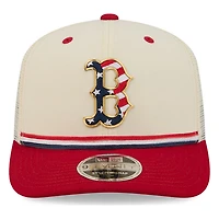 Boston Red Sox 2026 Fourth of July USA 250 Patch New Era 9SEVENTY Trucker Adjustable Snapback Hat