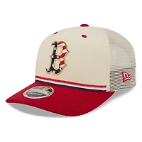 Boston Red Sox 2026 Fourth of July USA 250 Patch New Era 9SEVENTY Trucker Adjustable Snapback Hat