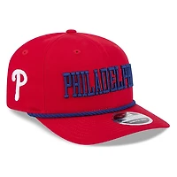 Philadelphia Phillies Red Wordmark Roper 9SEVENTY Snapback Hat