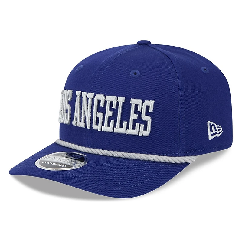 Los Angeles Dodgers Royal Blue Wordmark Roper 9SEVENTY Snapback Hat