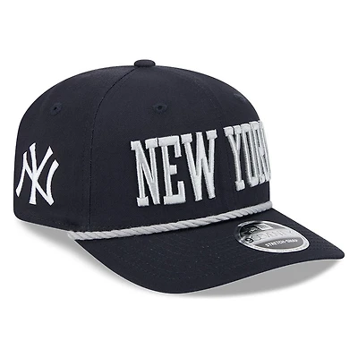 New York Yankees Navy Wordmark Roper 9SEVENTY Snapback Hat