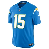 Los Angeles Chargers Ladd McConkey Powder Blue Nike Vapor F.U.S.E Stitched Limited Jersey