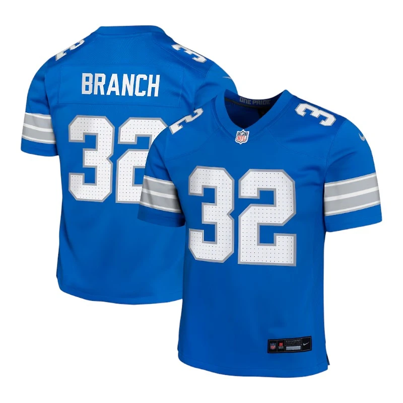 Youth Detroit Lions Brian Branch Blue Nike Game Jersey
