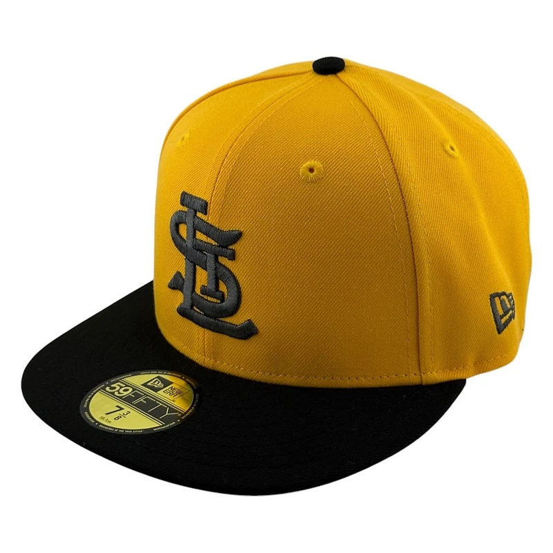 St. Louis Cardinals Yellow and Black Busch Stadium 30th Anniversary Patch New Era 59FIFTY Fitted Hat