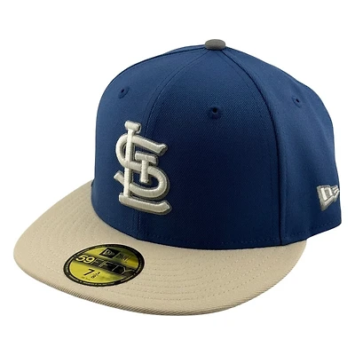 St. Louis Cardinals Royal Blue Cream New Era 59FIFTY Fitted Hat