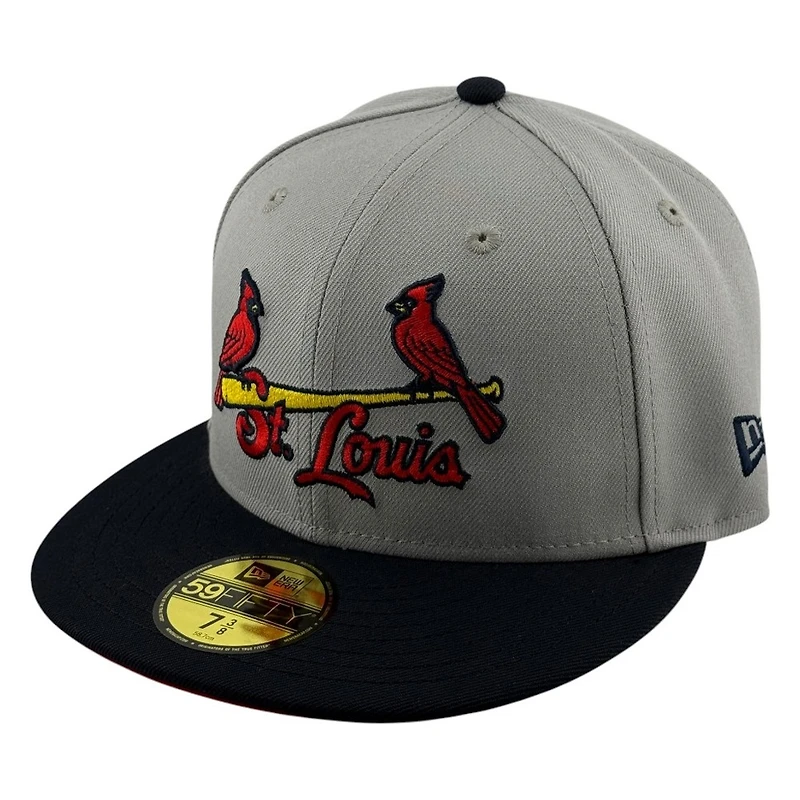 St. Louis Cardinals Grey and Navy 2009 All-Star Game Patch New Era 59FIFTY Fitted Hat