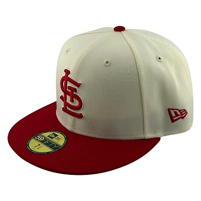 St. Louis Cardinals Cream and Red New Era 59FIFTY Fitted Hat
