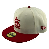 St. Louis Cardinals Cream and Red New Era 59FIFTY Fitted Hat