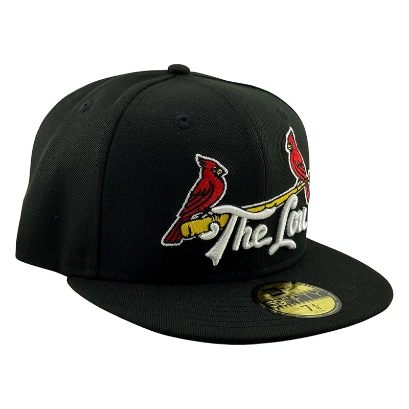 St. Louis Cardinals Black The Lou Cardinal New Era 59FIFTY Fitted Hat