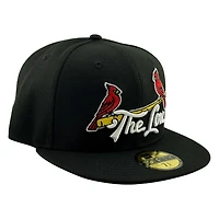 St. Louis Cardinals Black The Lou Cardinal New Era 59FIFTY Fitted Hat