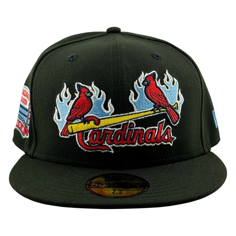 St. Louis Cardinals Black with Light Blue Flames 2006 Inaugural Season Patch New Era 59FIFTY Fitted Hat