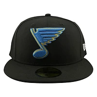 St. Louis Blues Black Blue Note New Era 59FIFTY Fitted Hat