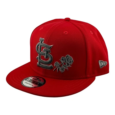 St. Louis Cardinals Red and Grey STL Rose New Era 9FIFTY Snapback Hat