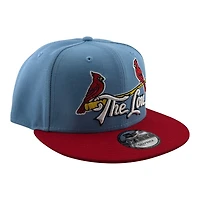 St. Louis Cardinals Light Blue and Red The Lou New Era 9FIFTY Snapback Hat