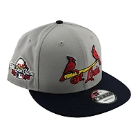 St. Louis Cardinals Grey and Navy All-Star Game Patch New Era 9FIFTY Snapback Hat