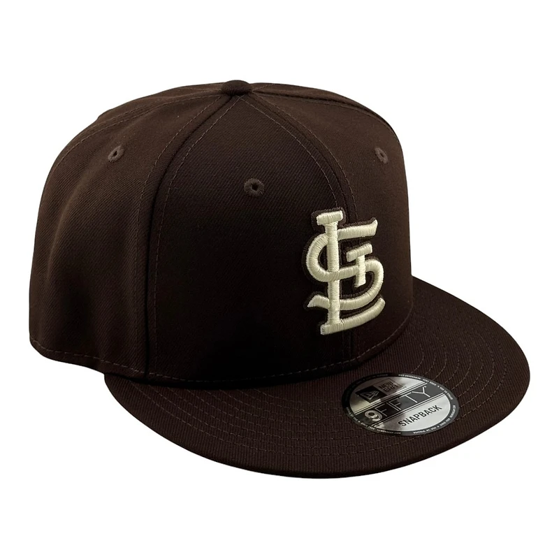 St. Louis Cardinals Burntwood Brown STL New Era 9FIFTY Snapback Hat