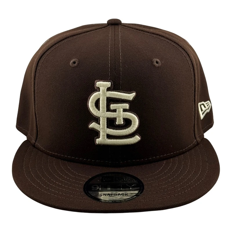 St. Louis Cardinals Burntwood Brown STL New Era 9FIFTY Snapback Hat