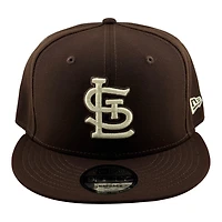 St. Louis Cardinals Burntwood Brown STL New Era 9FIFTY Snapback Hat