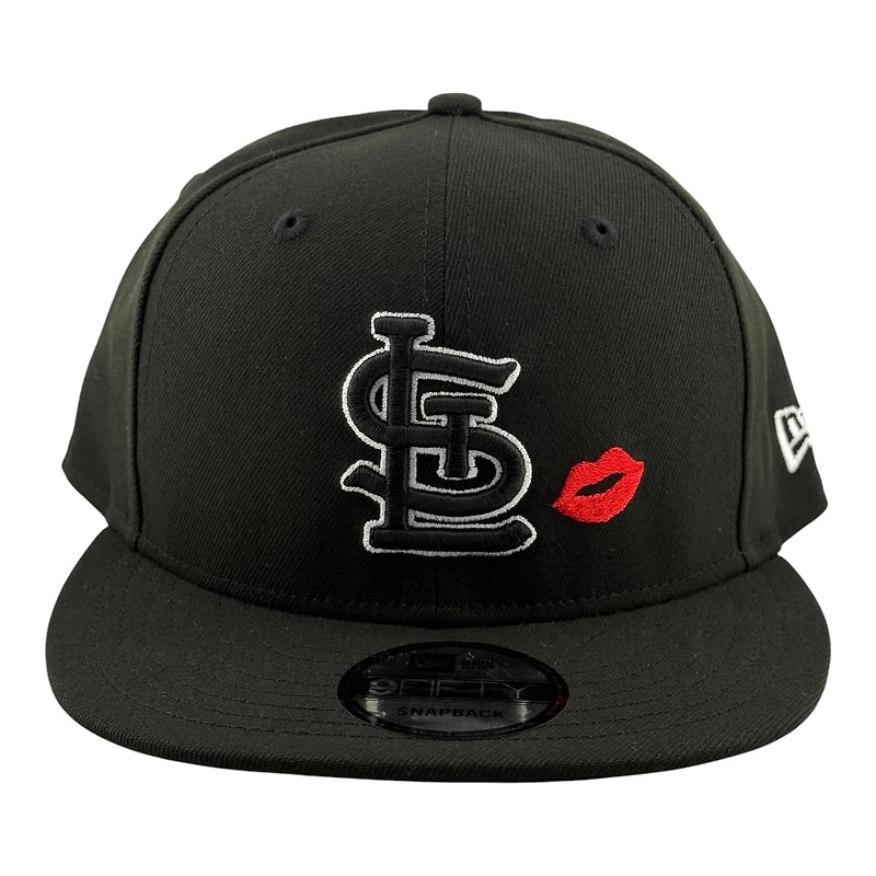 St. Louis Cardinals Black and White STL Kiss New Era 9FIFTY Snapback Hat