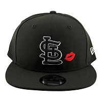 St. Louis Cardinals Black and White STL Kiss New Era 9FIFTY Snapback Hat