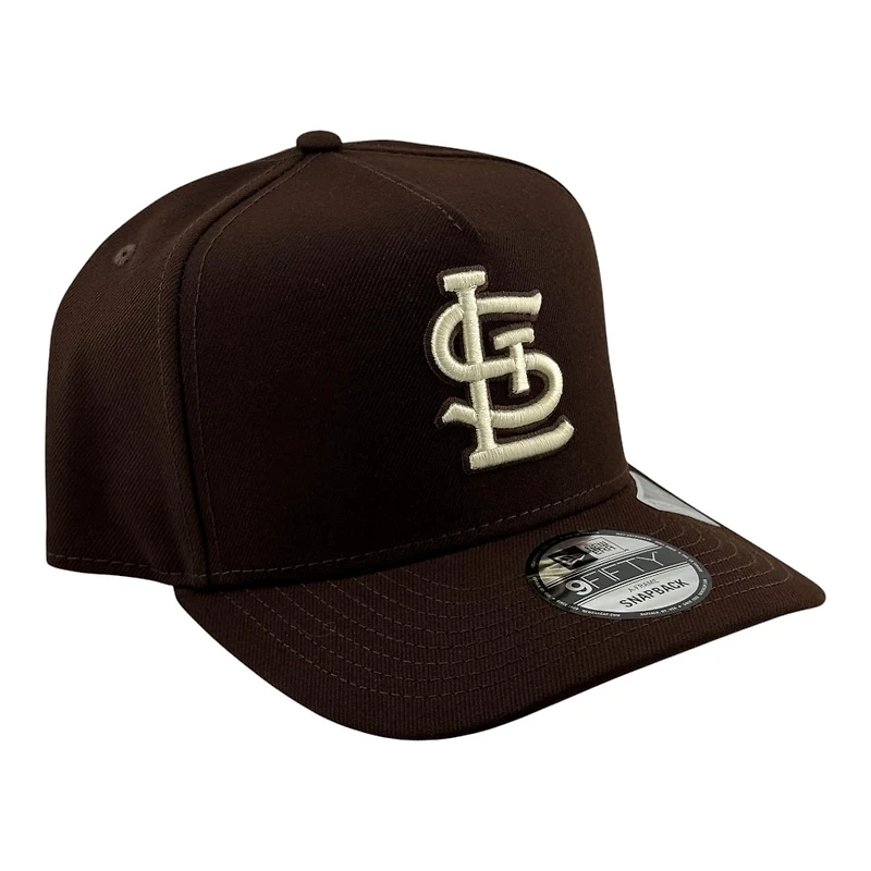 St. Louis Cardinals Burntwood Brown STL New Era 9FIFTY A-Frame Snapback Hat