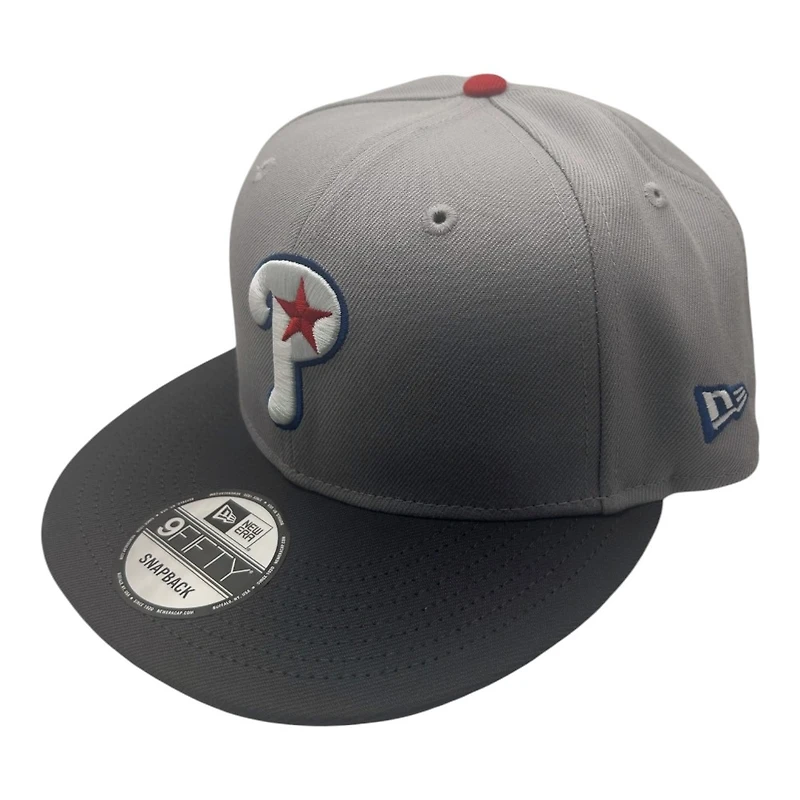 Philadelphia Phillies Light Grey and Dark Grey Citizens Bank Park 20th Anniversary Patch New Era 9FIFTY Snapback Hat