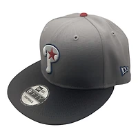 Philadelphia Phillies Light Grey and Dark Grey Citizens Bank Park 20th Anniversary Patch New Era 9FIFTY Snapback Hat