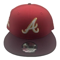 Atlanta Braves Red and Maroon 1995 World Series Champions Patch New Era 9FIFTY Snapback Hat