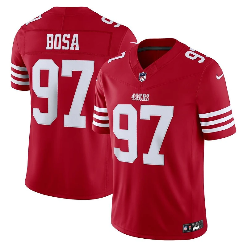 San Francisco 49ers Nick Bosa Scarlet Nike Vapor F.U.S.E Stitched Limited Jersey