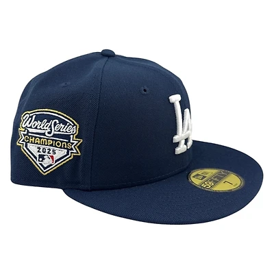 Los Angeles Dodgers Oceanblue 2025 World Series Champions New Era 59FIFTY Fitted Hat