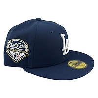 Los Angeles Dodgers Oceanblue 2025 World Series Champions New Era 59FIFTY Fitted Hat