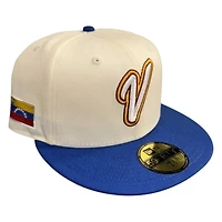 Venezuela Chrome and Royal Flag Patch Trophy Batterman New Era 59FIFTY Fitted Hat