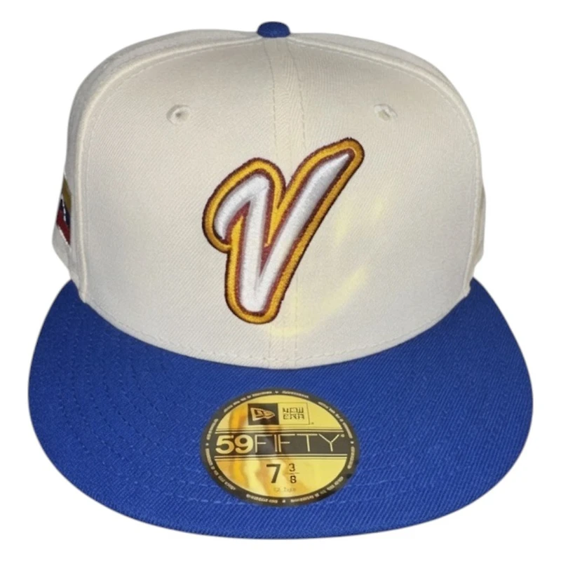 Venezuela Chrome and Royal Flag Patch Trophy Batterman New Era 59FIFTY Fitted Hat