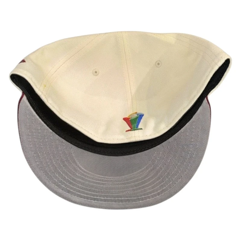 Venezuela Chrome and Maroon Flag Patch Trophy Batterman New Era 59FIFTY Fitted Hat