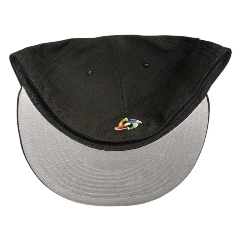 Venezuela Black WBC Flag Side Patch New Era 59FIFTY Fitted Hat