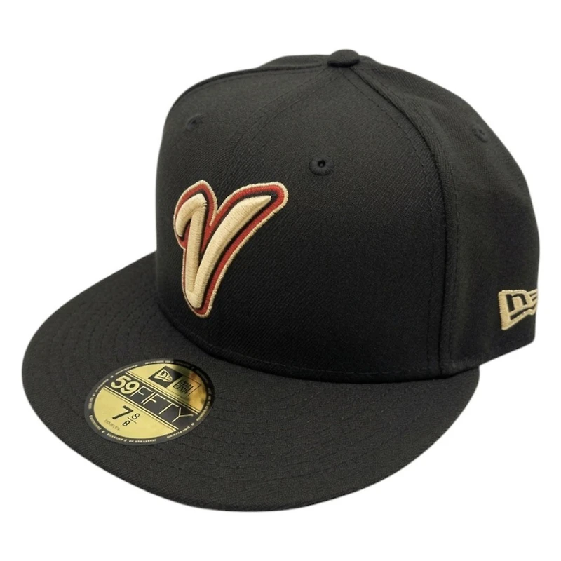 Venezuela Black WBC Flag Side Patch New Era 59FIFTY Fitted Hat