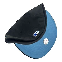 Los Angeles Angels Black Blue Rose Father's Day Collection Icy UV New Era 59FIFTY Fitted Hat