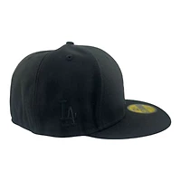 Los Angeles Dodgers Black Graphite Rose Father's Day Collection UV New Era 59FIFTY Fitted Hat