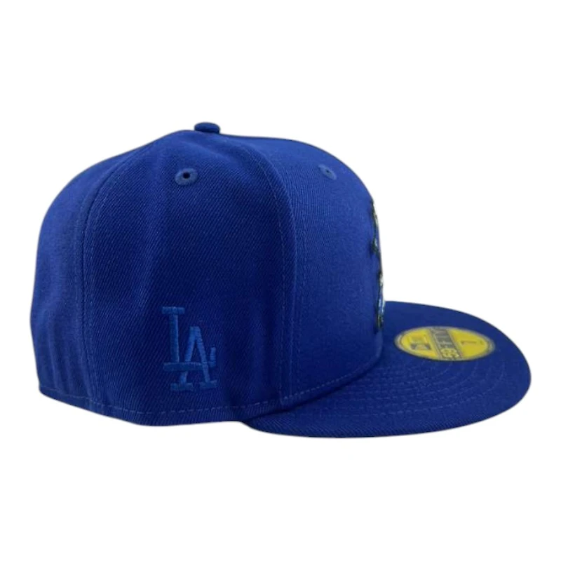 Los Angeles Dodgers Royal and Blue Rose Father's Day Collection Icy UV New Era 59FIFTY Fitted Hat
