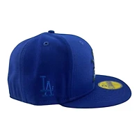Los Angeles Dodgers Royal and Blue Rose Father's Day Collection Icy UV New Era 59FIFTY Fitted Hat