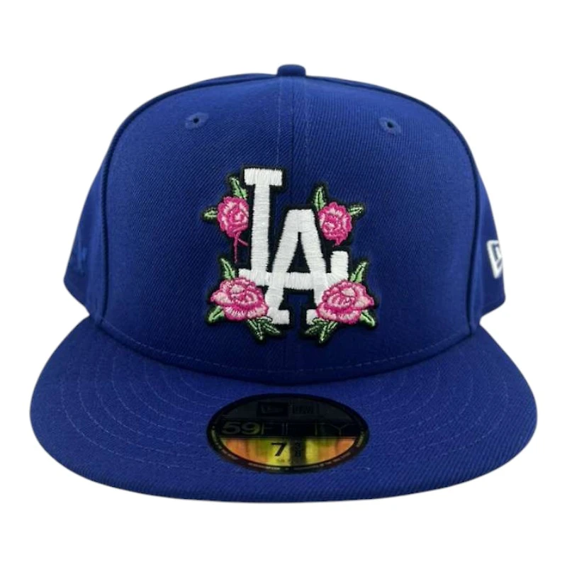 Los Angeles Dodgers Royal Pink Rose Father's Day Collection UV New Era 59FIFTY Fitted Hat