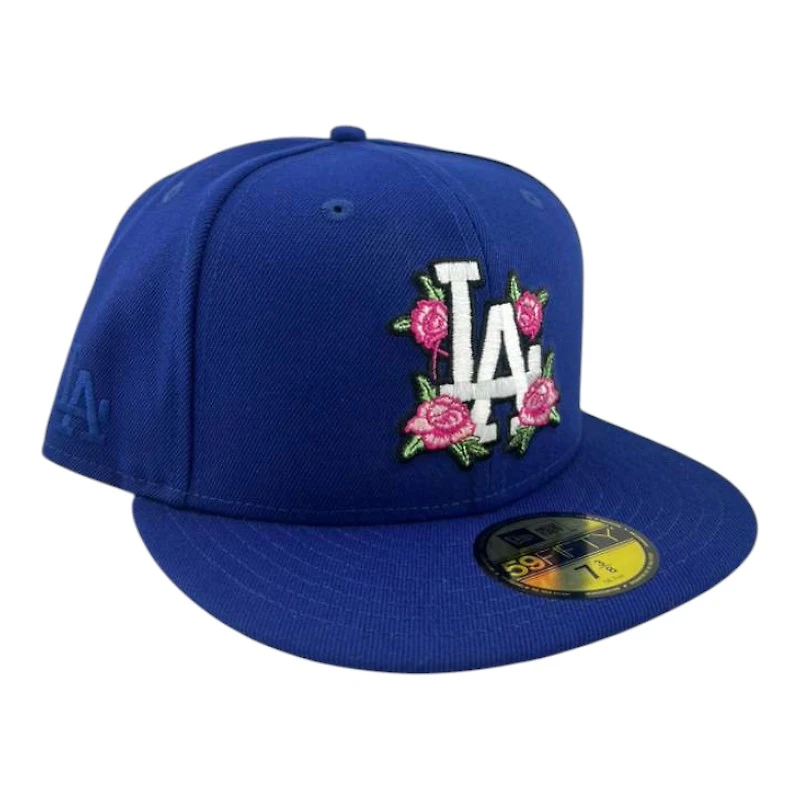 Los Angeles Dodgers Royal Pink Rose Father's Day Collection UV New Era 59FIFTY Fitted Hat