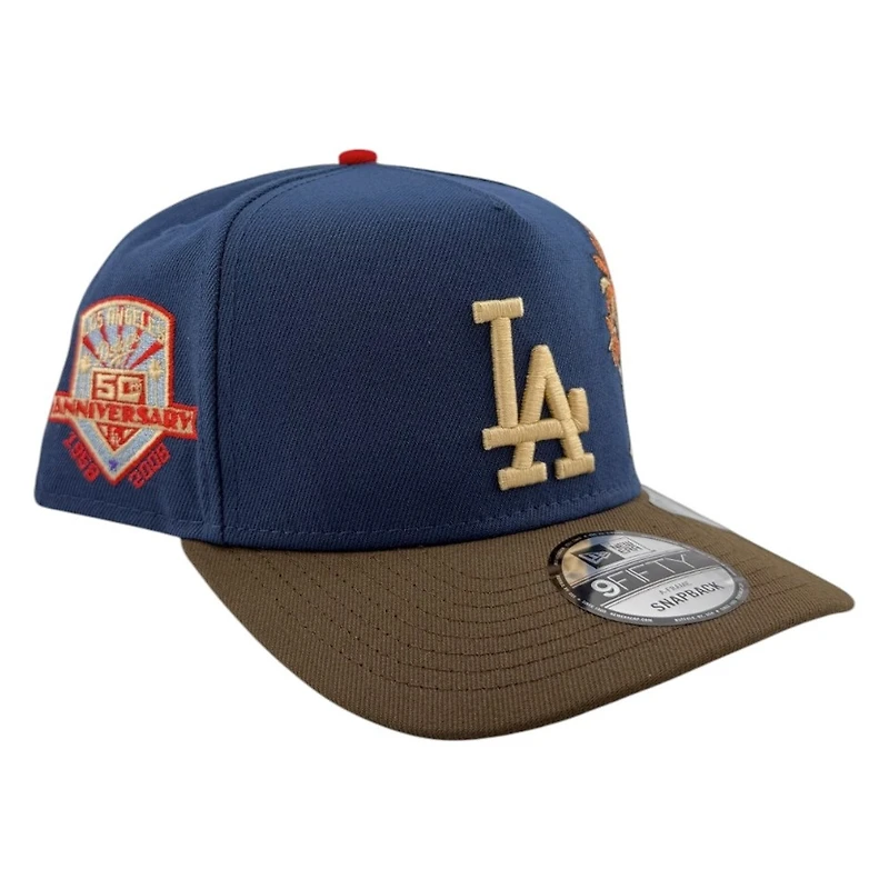 Los Angeles Dodgers Ocean Blue and Brown Palm Tree New Era 9FIFTY A-Frame Snapback Hat