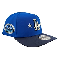 Los Angeles Dodgers Light Royal and Ocean Blue 50th Anniversary Patch New Era 9FIFTY A-Frame Snapback Hat