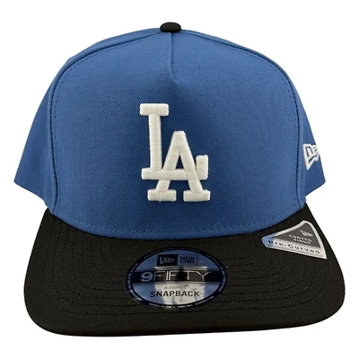 Los Angeles Dodgers Indigo and Black New Era 9FIFTY A-Frame Snapback Hat