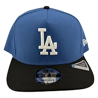 Los Angeles Dodgers Indigo and Black New Era 9FIFTY A-Frame Snapback Hat