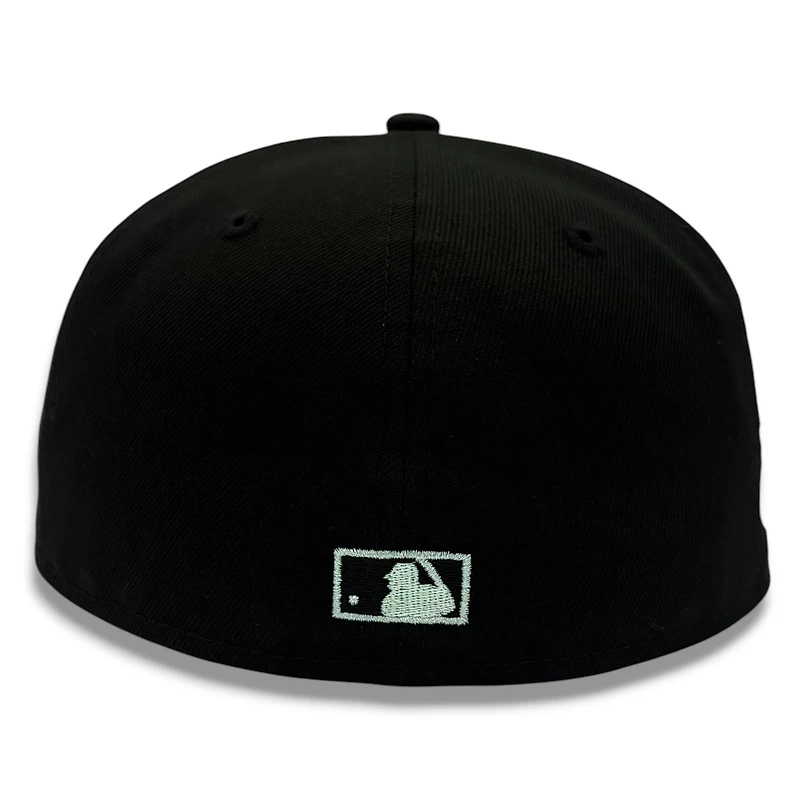 Atlanta Braves Black Script 1995 World Series Champions Patch Grey UV New Era 59FIFTY Fitted Hat